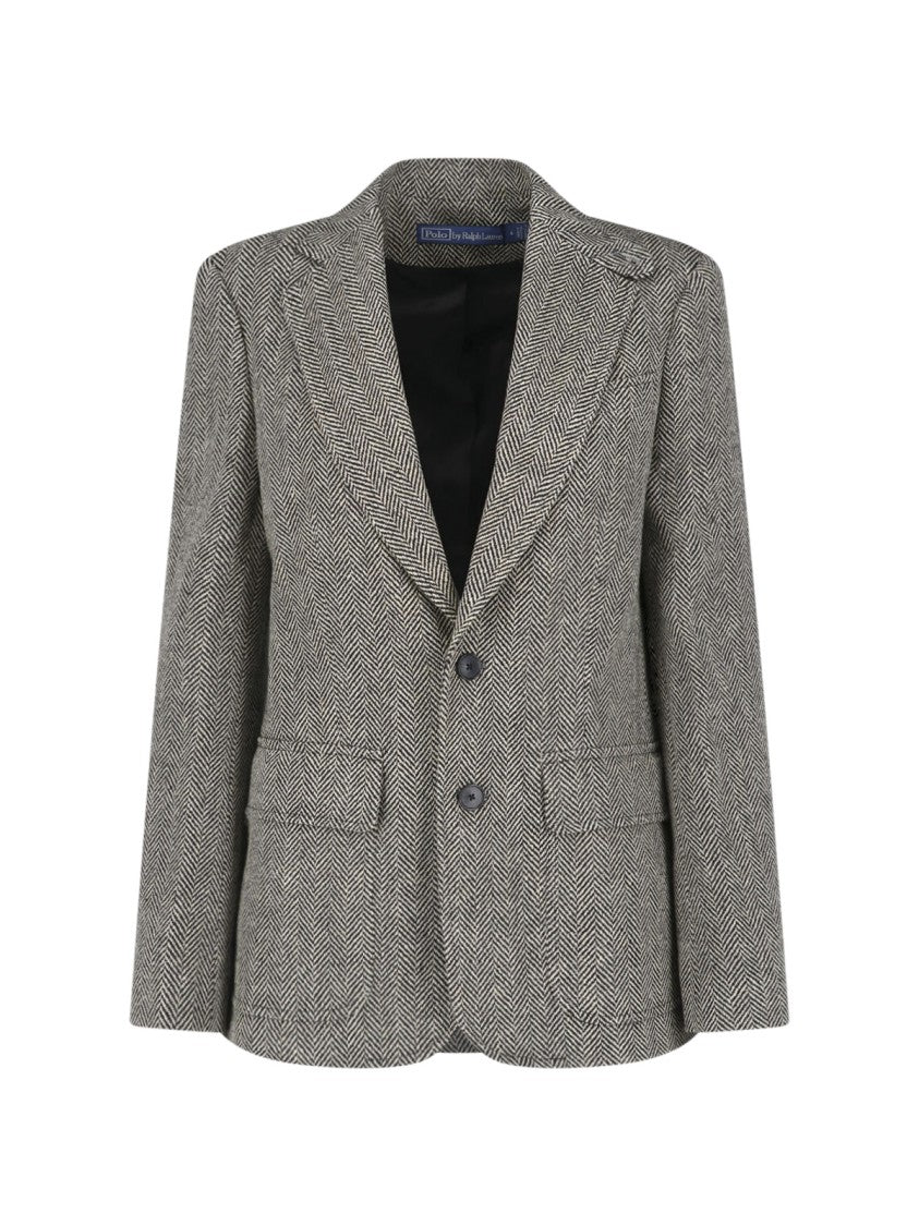 Polo Ralph Lauren Tailored Herringbone Jacket With Notched Lapel