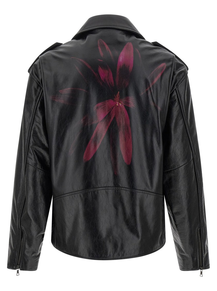 Dries Van Noten Leather Biker Jacket