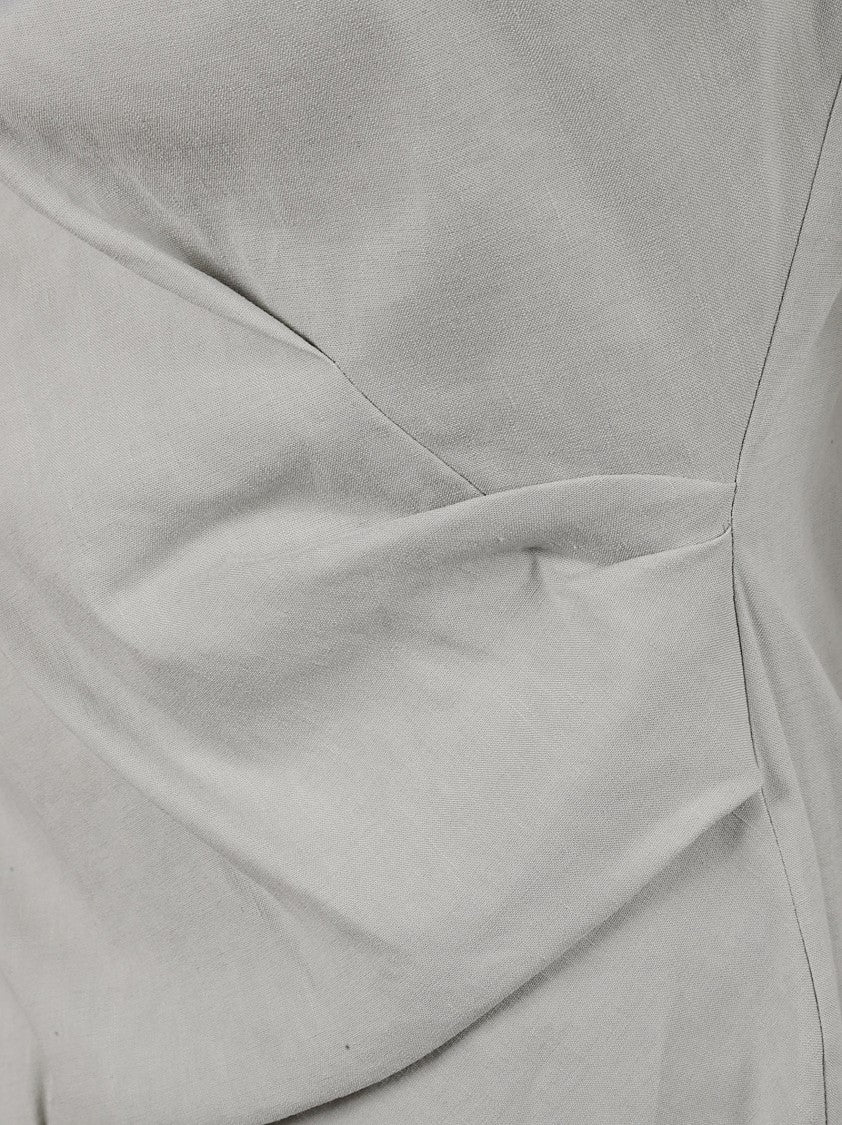 Fabiana Filippi Sleeveless Mini Dress With Draping Detail