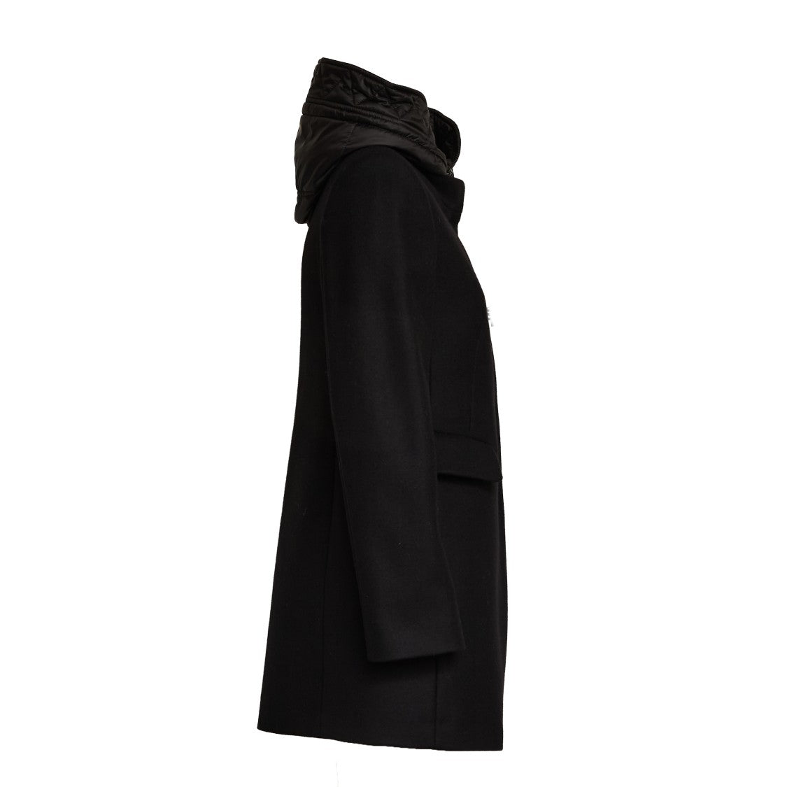 Fay Toggle Front Short Coat With Technical Padding