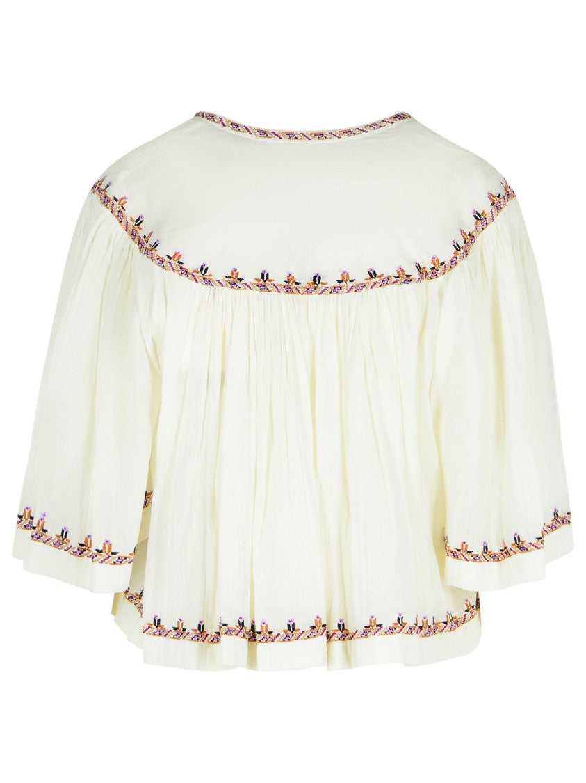 Isabel Marant Étoile Felicity' Beige Cotton Blouse