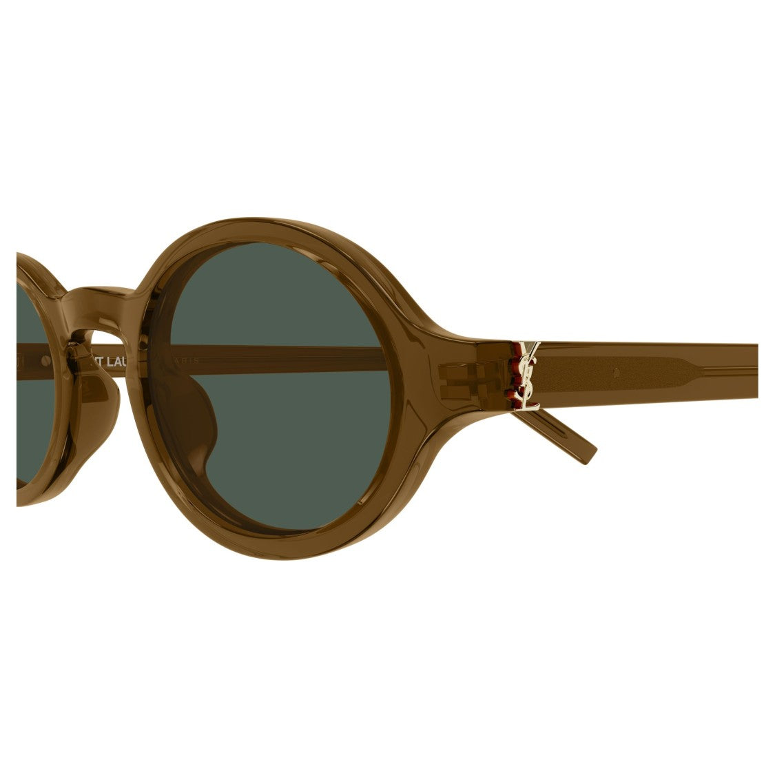 Saint Laurent Brown Sl M161 Oval Acetate Sunglasses