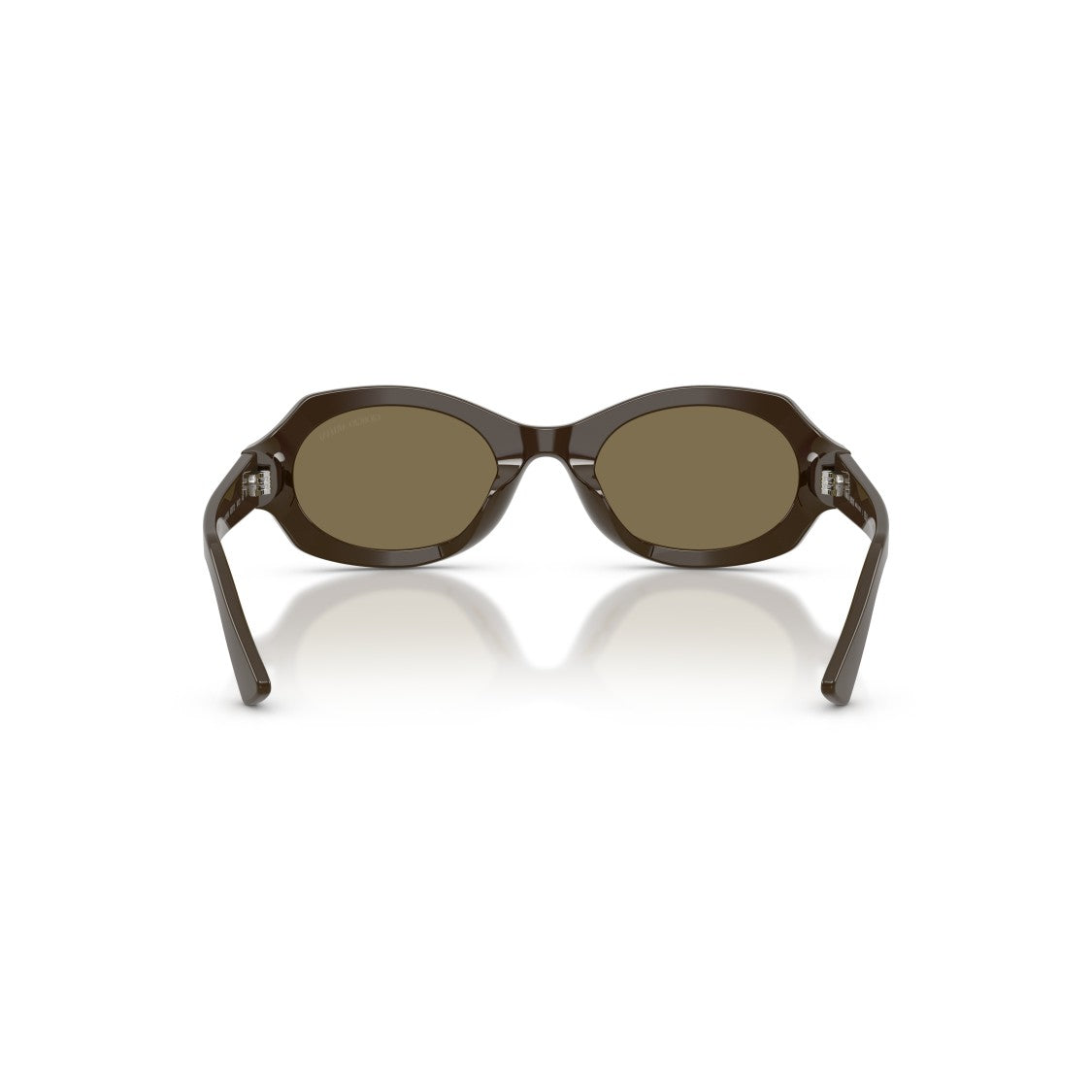 Giorgio Armani 0Ar8245hu Oval-Frame Brown Acetate Sunglasses With Geometric Detail