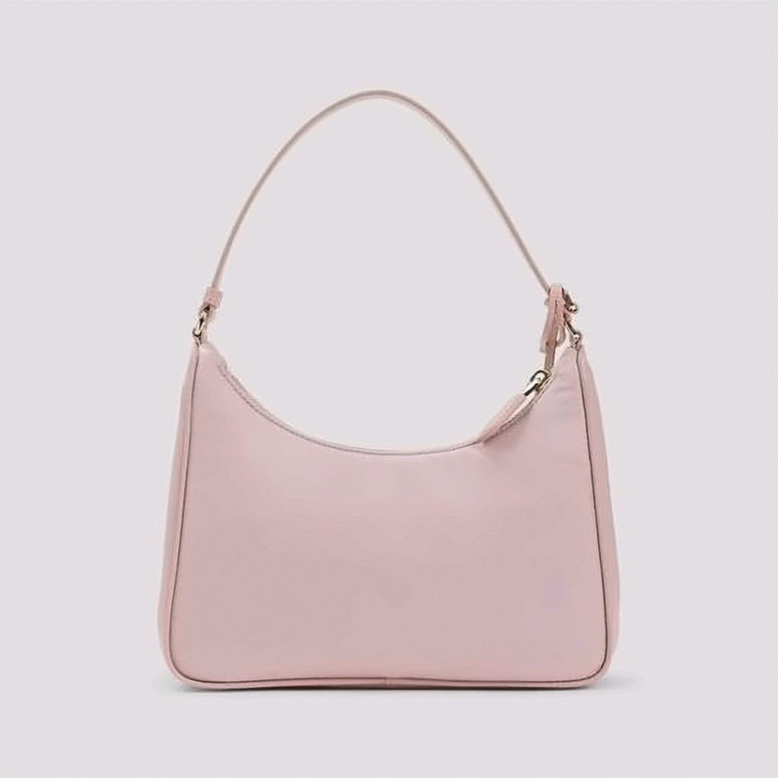 Prada Rectangular Nylon Shoulder Bag With Leather Strap
