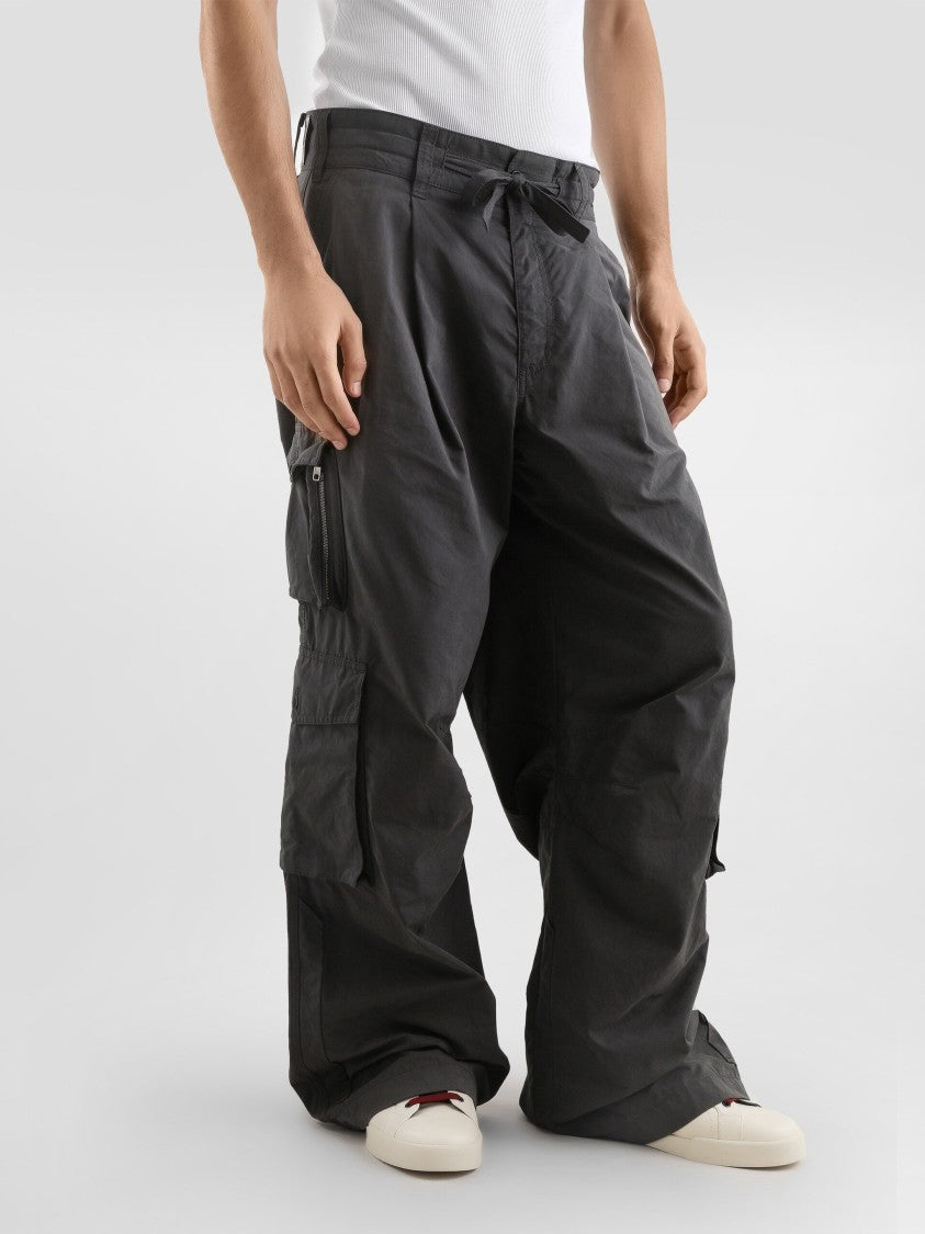 Dolce & Gabbana Wide-Leg Durable Matte Finish Cargo Pants