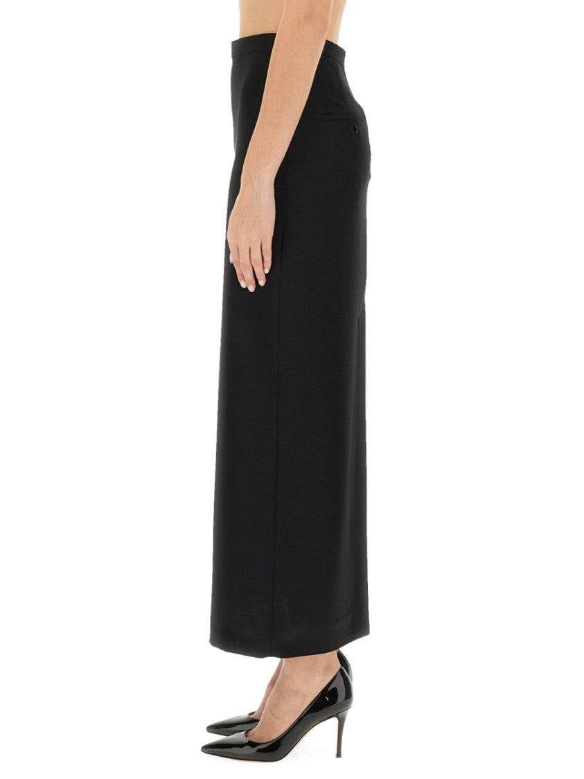 Lanvin Elegant Long Skirt With Subtle Back Slit