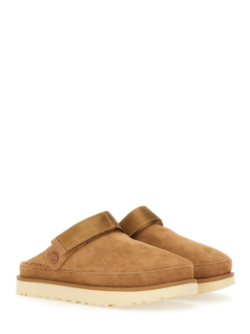 Ugg Slip-On Suede Clogs With Strap