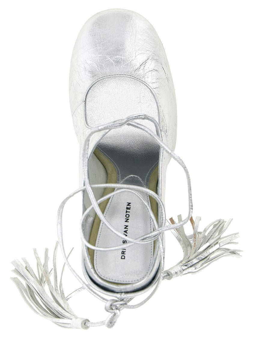 Dries Van Noten Laminated Leather Mules