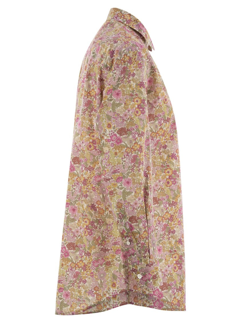 Mc2 Saint Barth Brigitte - Shirt With Flower Pattern