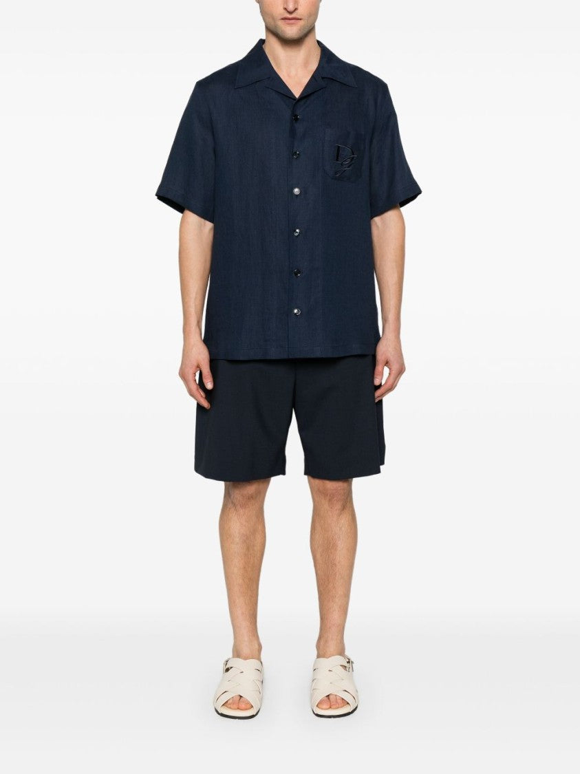 Dolce & Gabbana Short-Sleeved Linen Shirt
