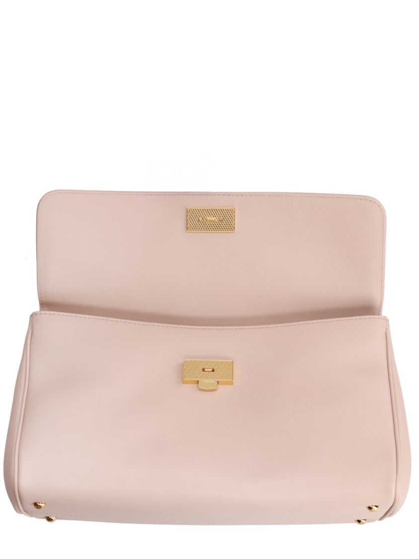 Dolce & Gabbana Neutrals My Sicily Structured Leather Handbag