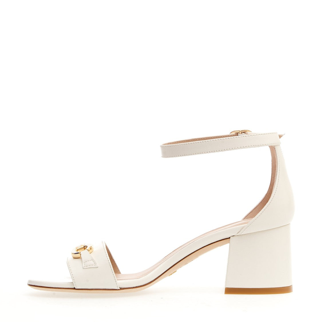 Stuart Weitzman White Sandal Heel 60Mm Clamp