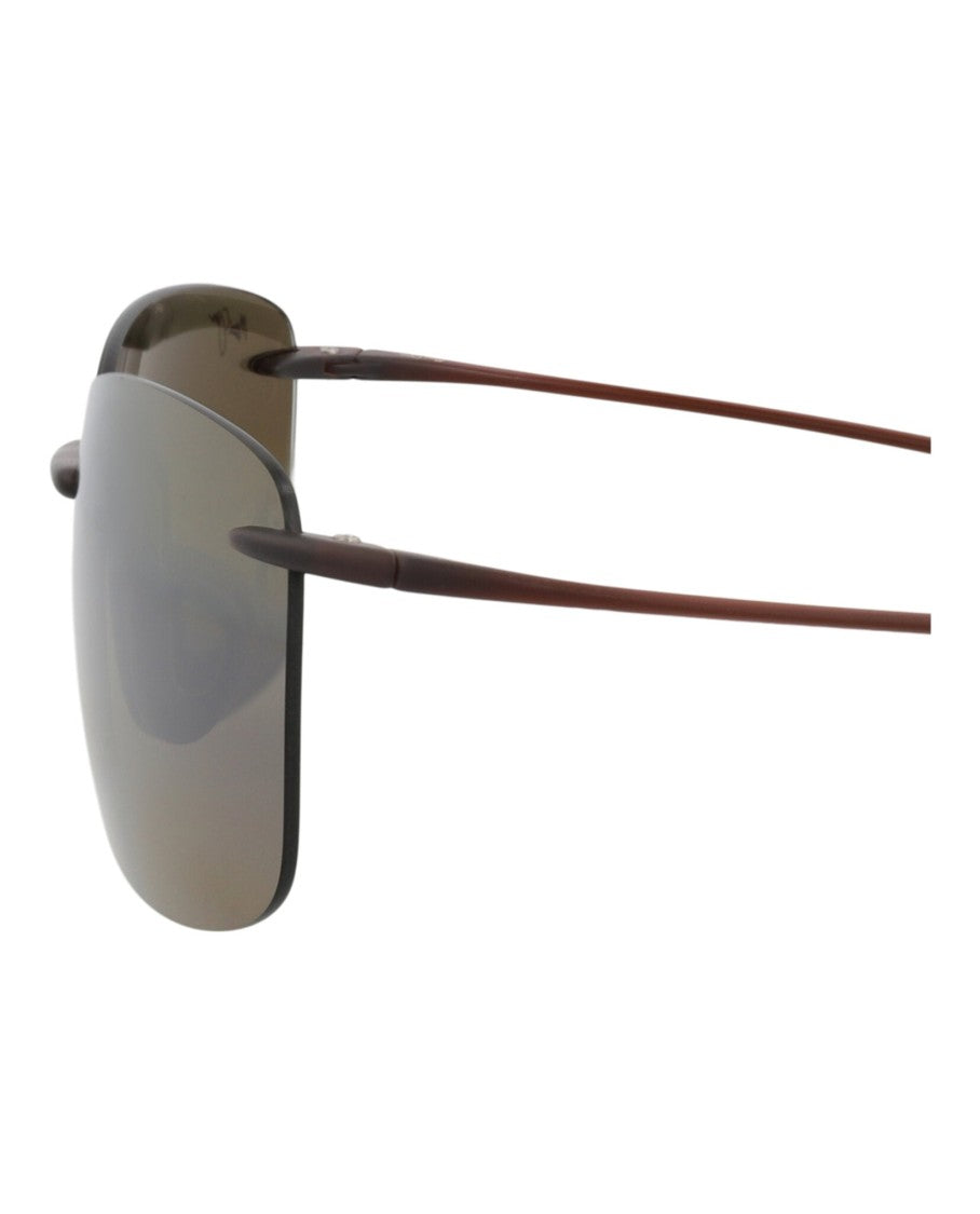 Maui Jim Square-Frame Polarized Sunglasses With Protective Case