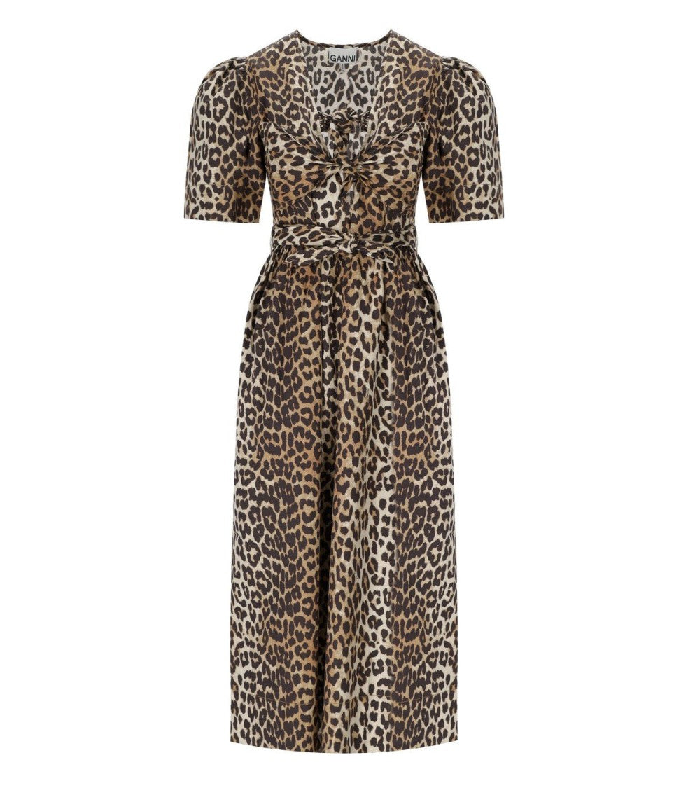 Ganni Animalier Midi Dress