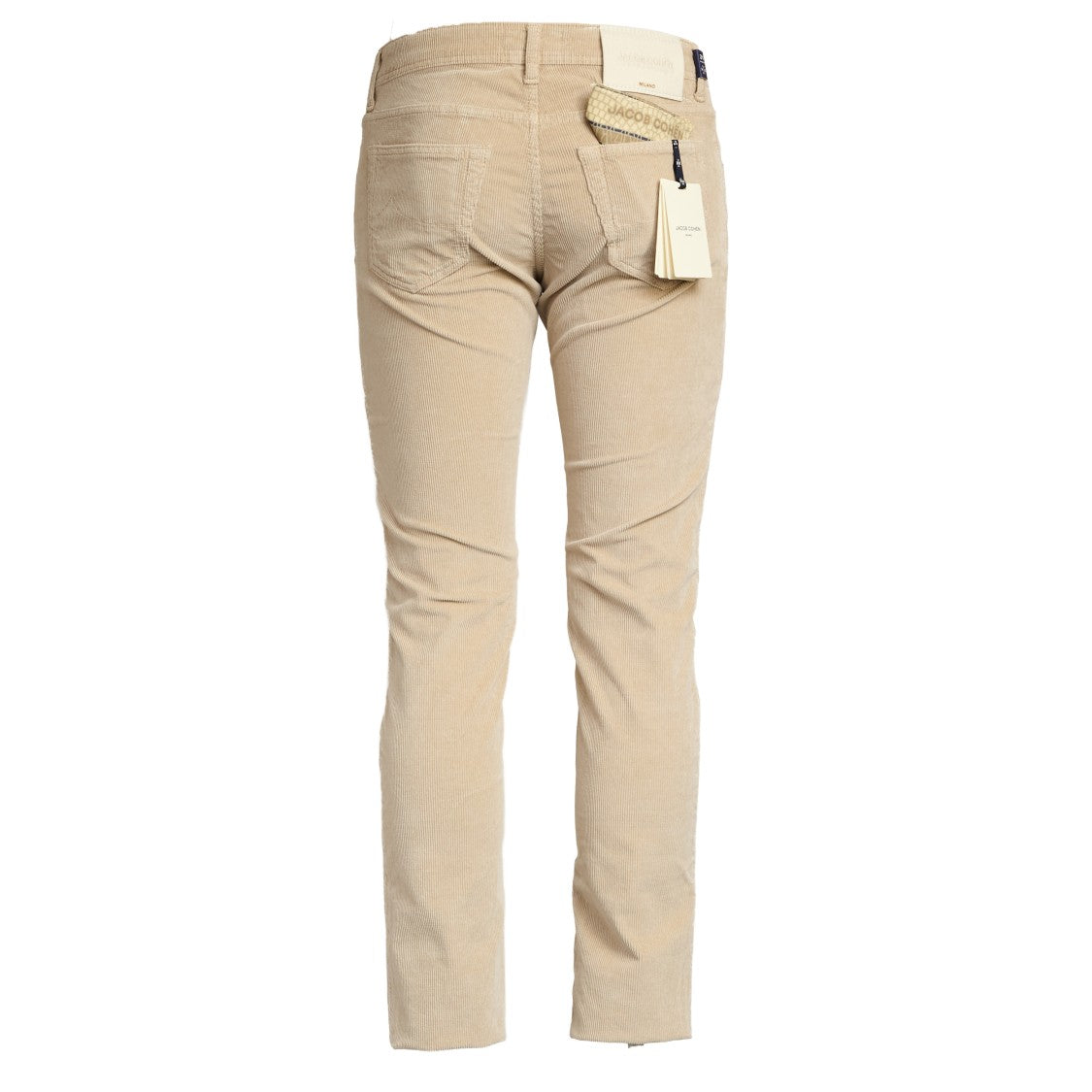 Jacob Cohen Velvet Five-Pocket Slim-Fit Pants With Chrome Details