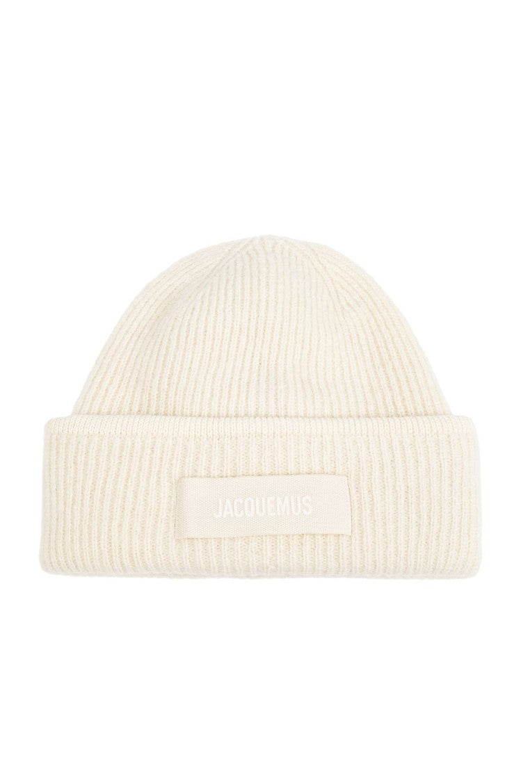 Jacquemus Ribbed Knit Beanie With Folded Cuff