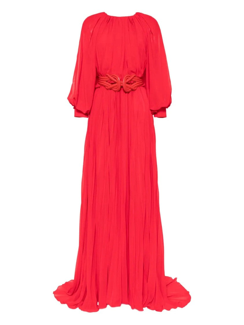 Saiid Kobeisy Pleated Long Dress