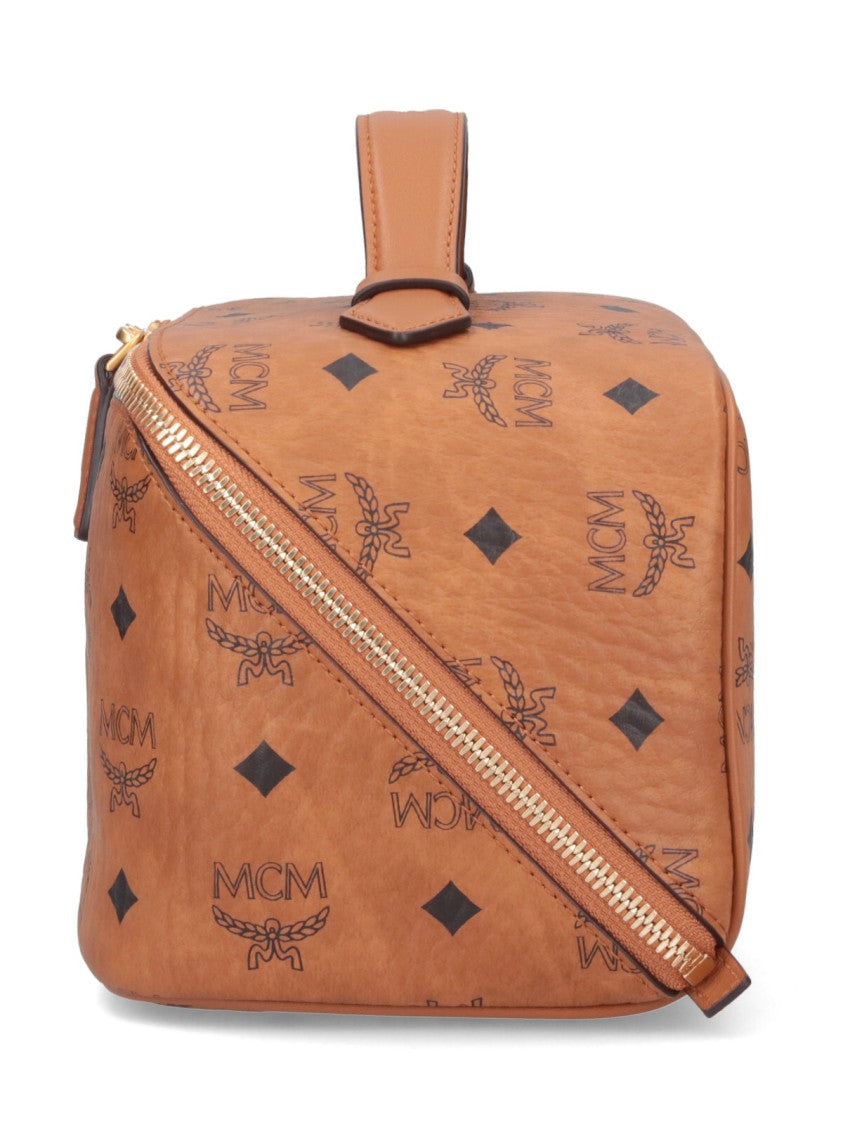 Mcm "Ottomar Toiletry" Pouch Brown