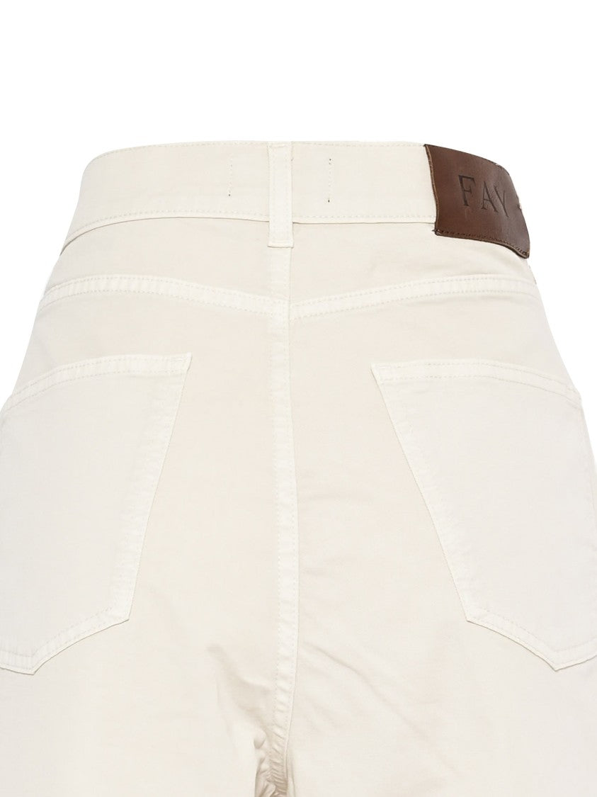 Fay Flare Pants With Five-Pocket Design