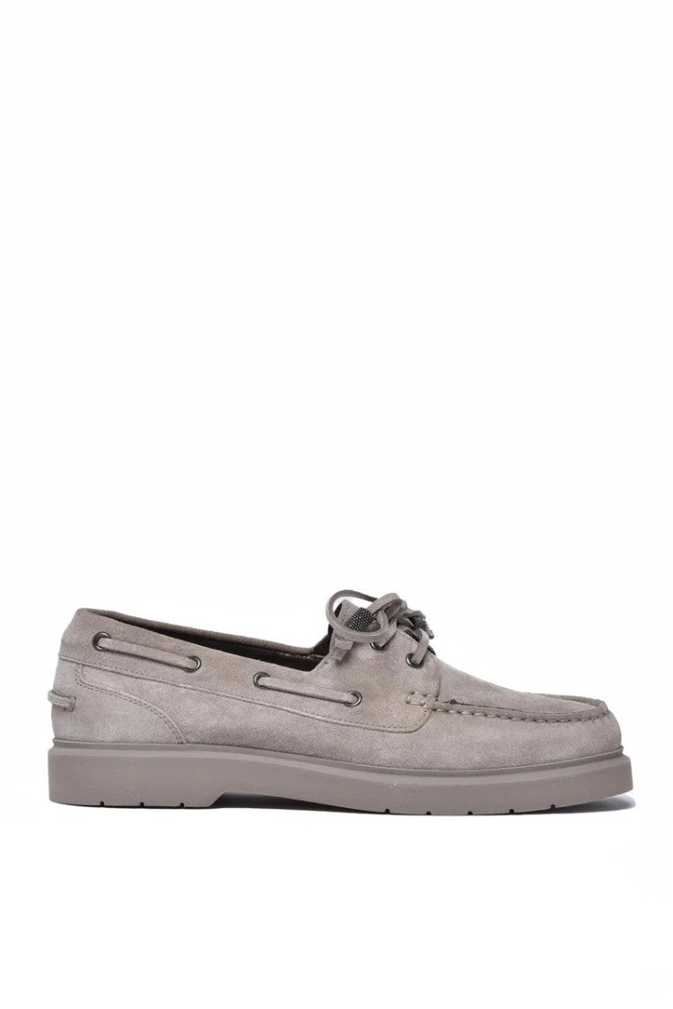 Brunello Cucinelli Suede Loafers Rubber - Grey
