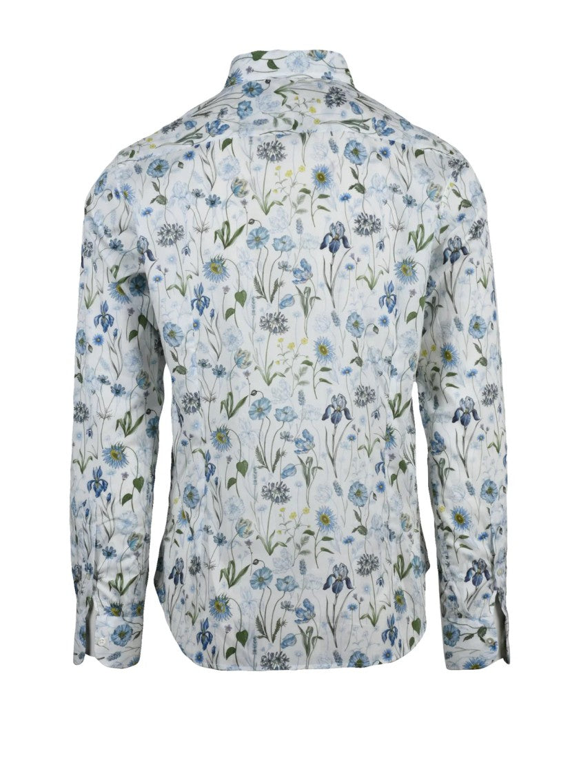 Deuxieme Multicolor Patterned Cotton Shirt