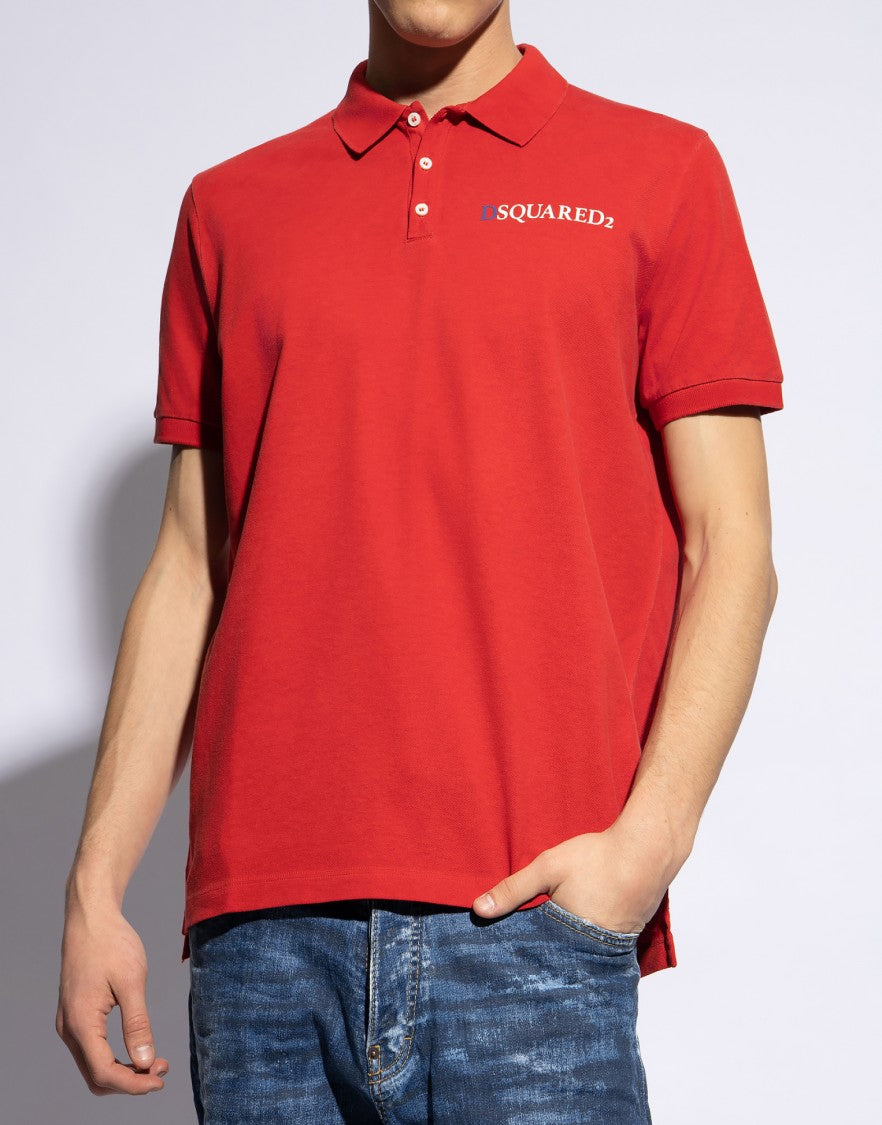 Dsquared2 Tennis Fit Logo Polo Shirt