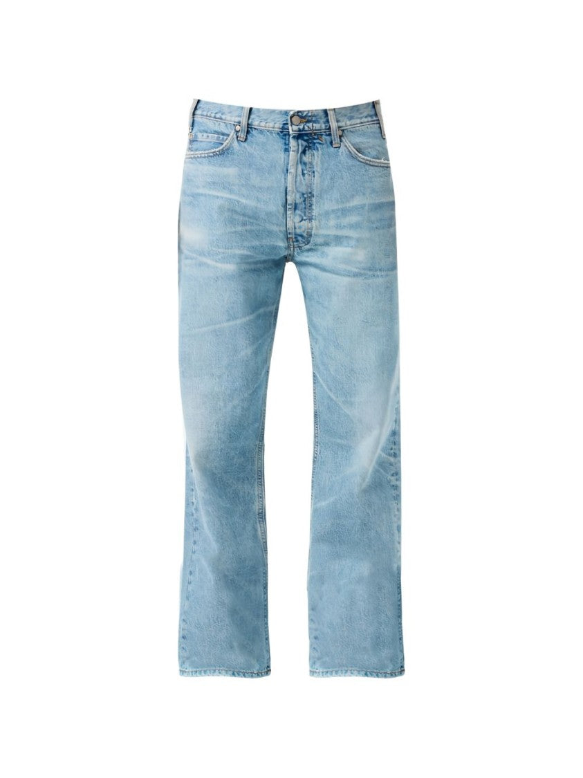 Cycle Light Blue Wash Classic Straight-Leg Denim Jeans