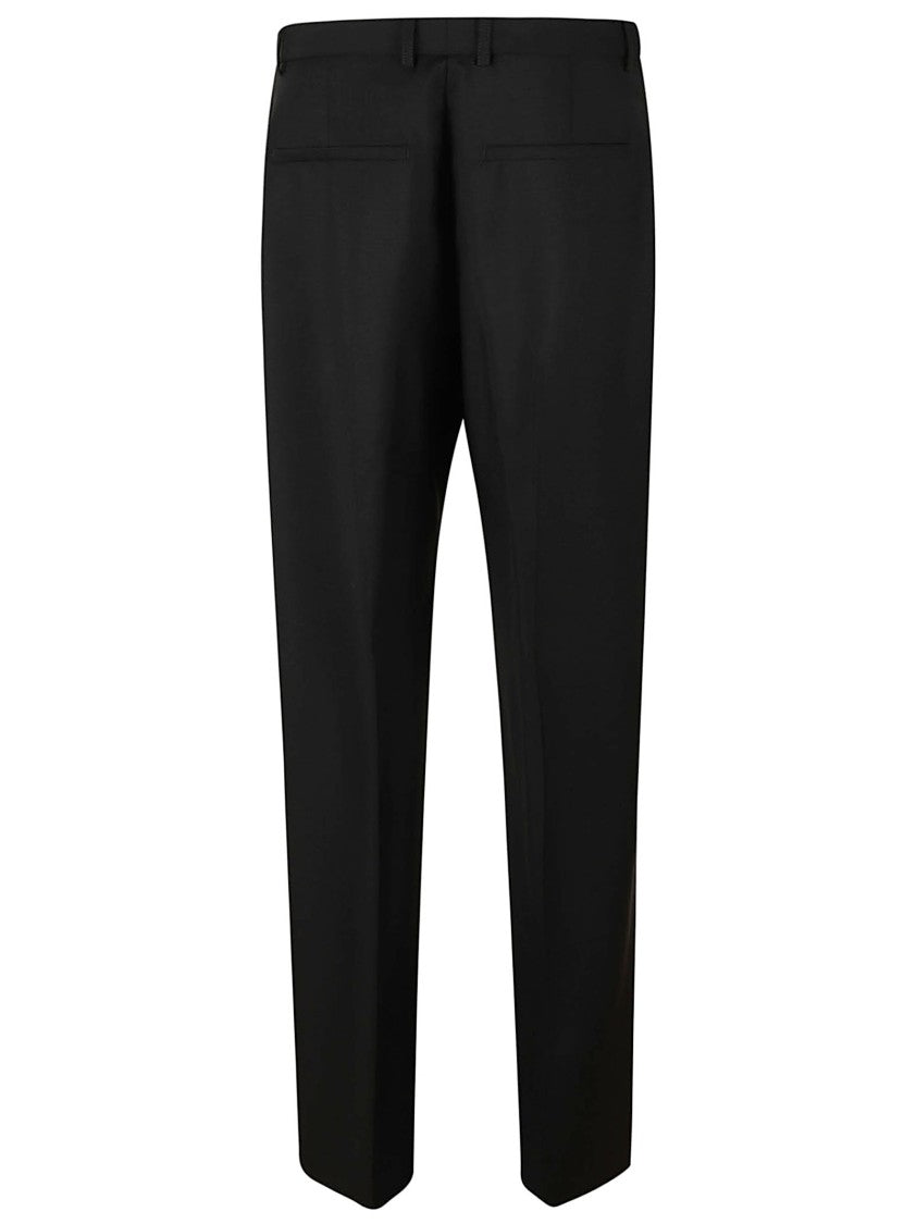 Jil Sander Straight-Leg Trousers With Concealed Fastening And Polished Finish