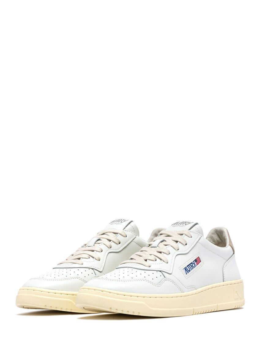 Autry Low-Top Leather Sneakers With Vintage Accents