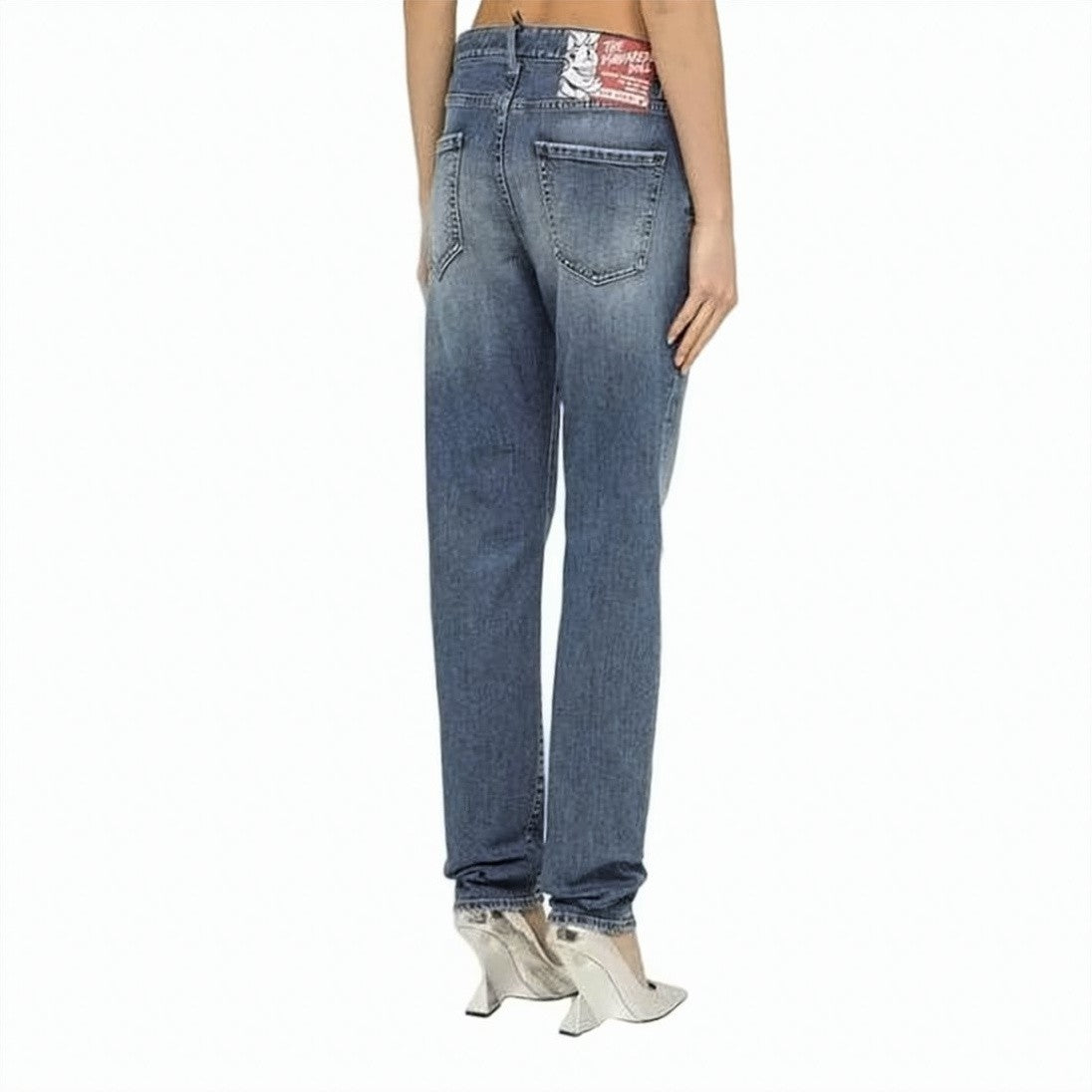 Dsquared2 Relaxed Fit Denim Pants With Tapered Leg