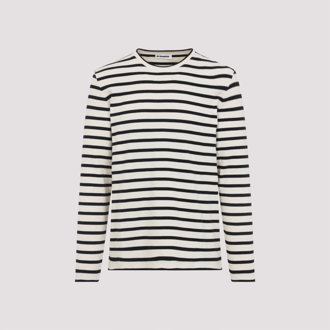 Jil Sander Classic Striped Long-Sleeve T-Shirt In Soft Cotton