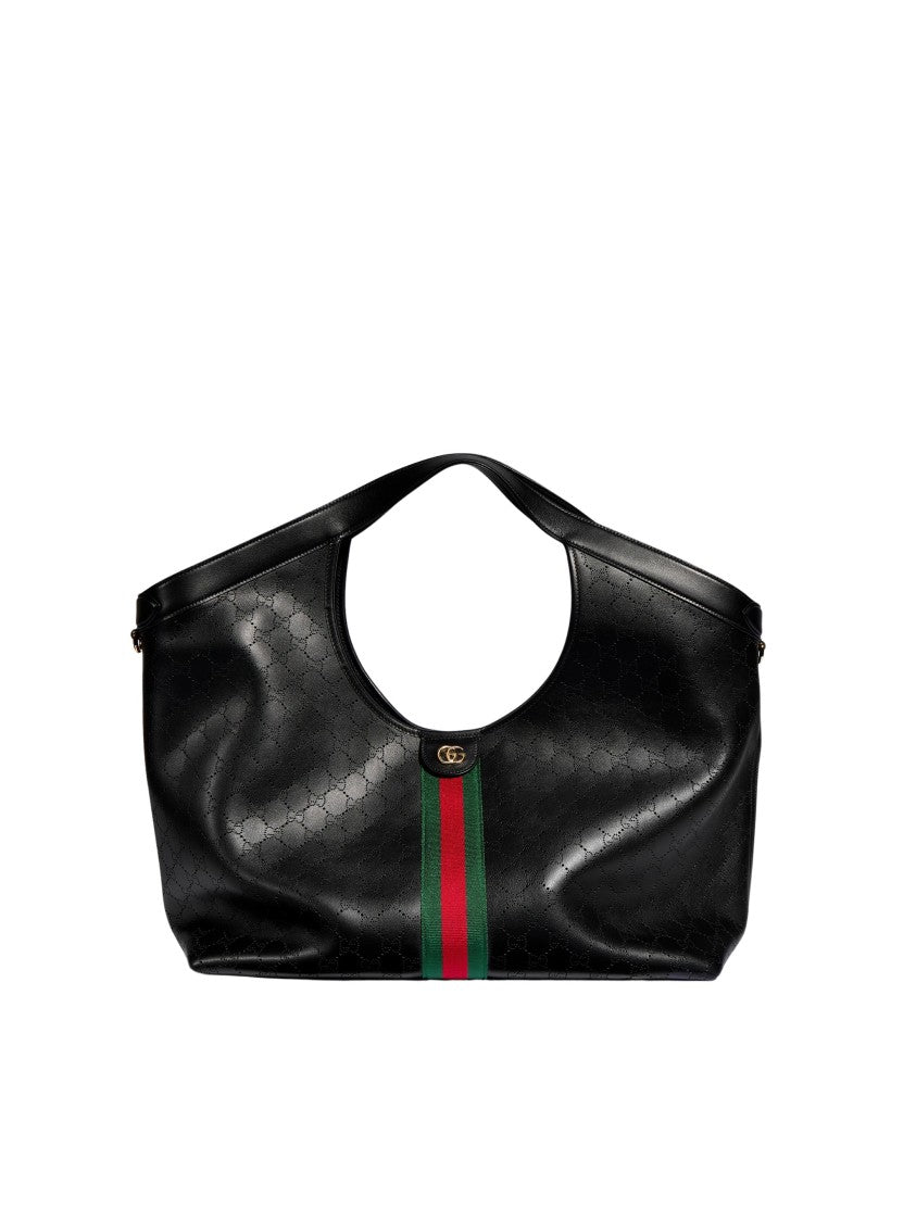 Gucci Gucci Giglio Shoulder Bag With Perforated Gg Motif