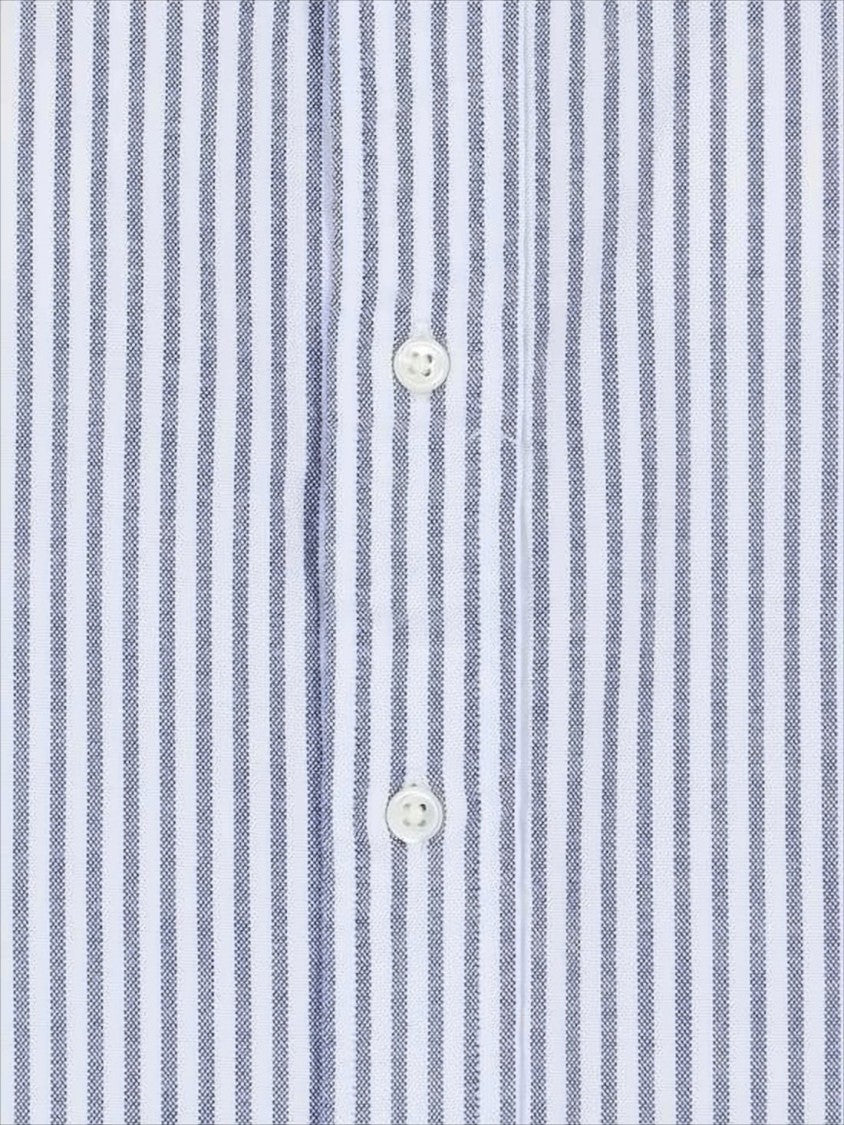 Polo Ralph Lauren Vertical Blue And White Striped Button-Down Shirt