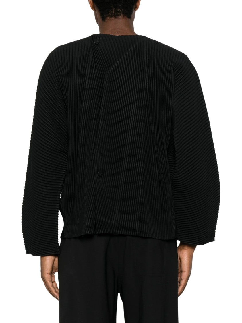 Homme Plissé Issey Miyake Plissé-Effect V-Neck Shirt-Jacket