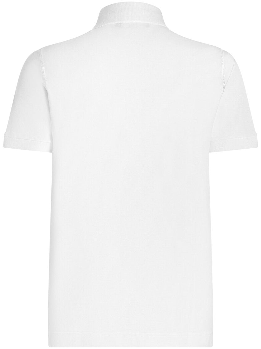 Dolce & Gabbana Short-Sleeve Minimalist Polo Shirt