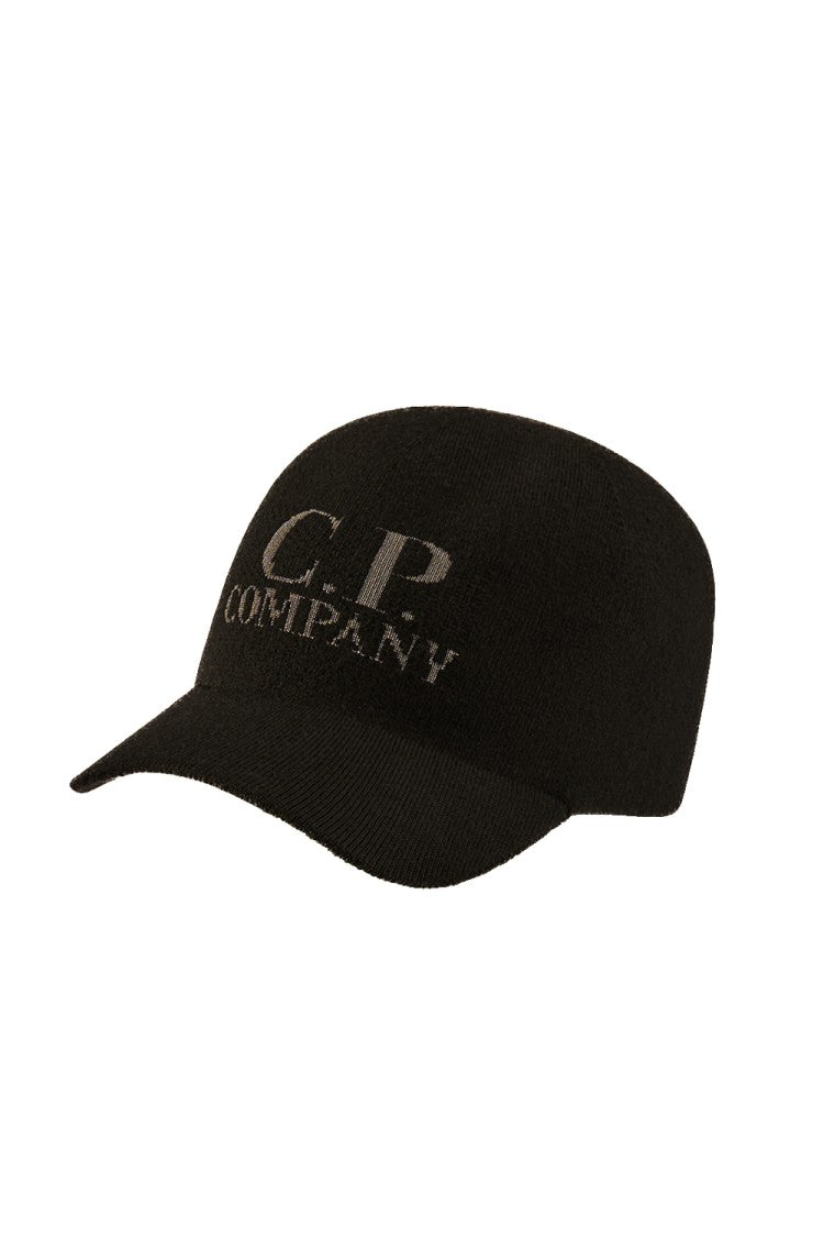 C.P. Company Merino Wool Baseball Cap With Front Logo