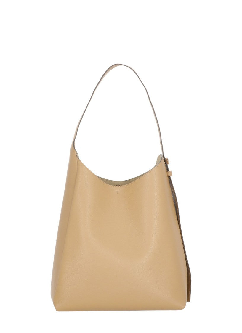 Tory Burch Romy Hobo Bag With Adjustable Strap And Gold-Tone Accents