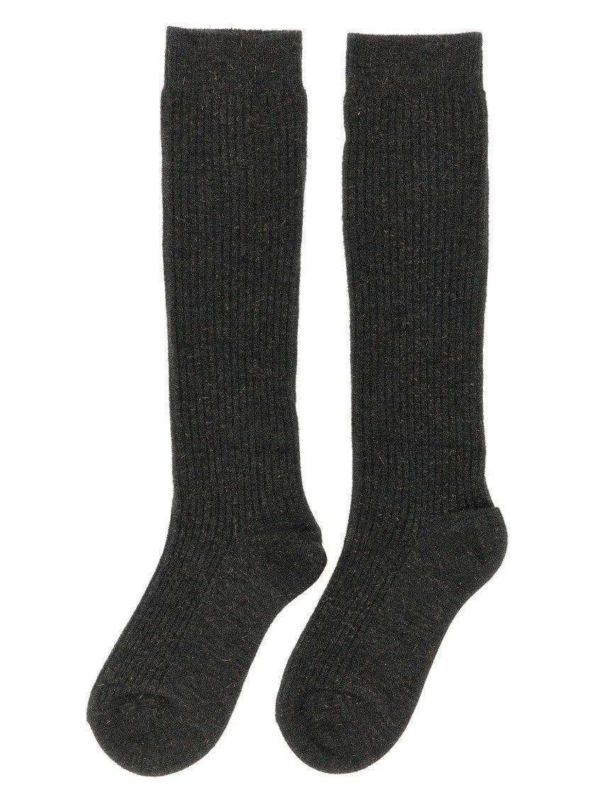 Brunello Cucinelli Sparkling' Ribbed Socks