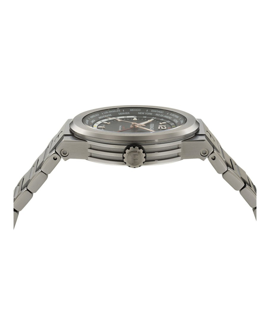 Ferragamo F-80 Gmt Worldtime Bracelet Watch