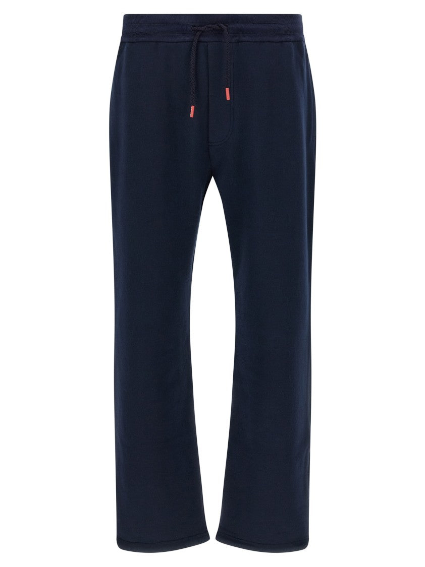 Kiton Gauze Cotton Tracksuit With Contrast Bands
