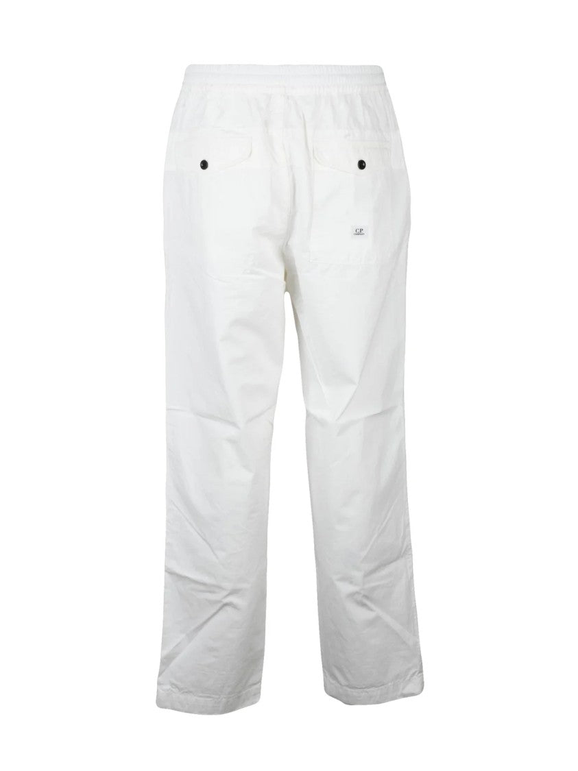 C.P. Company Chino Pants Elastic Waist - White