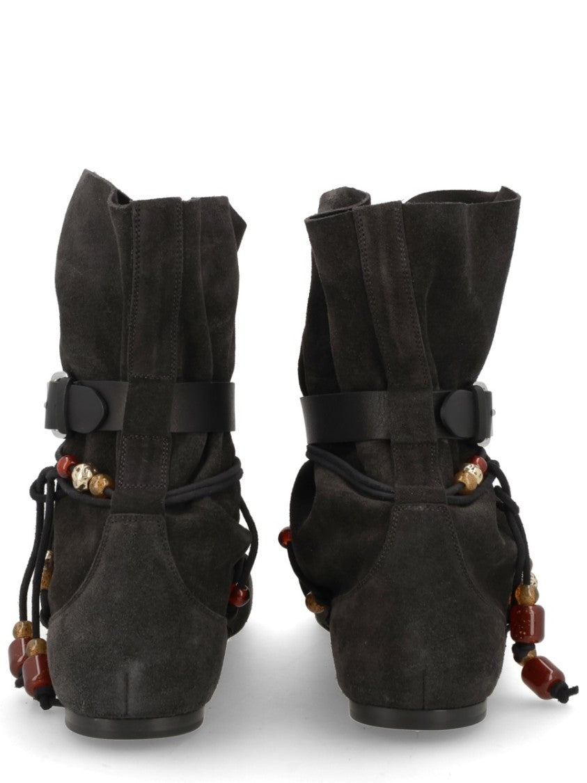 Isabel Marant Letiz Slouchy Buckle Calf Boots