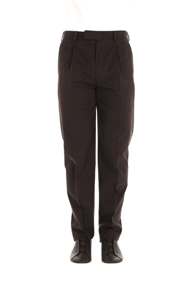 Zegna Cashco Cotton-Cashmere Trousers