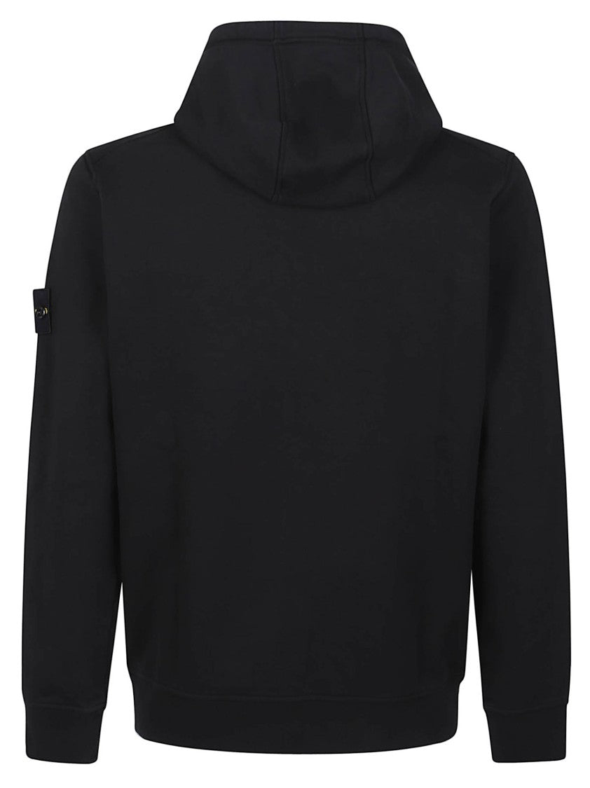 Stone Island Black Basic Pullover Cotton Hoodie