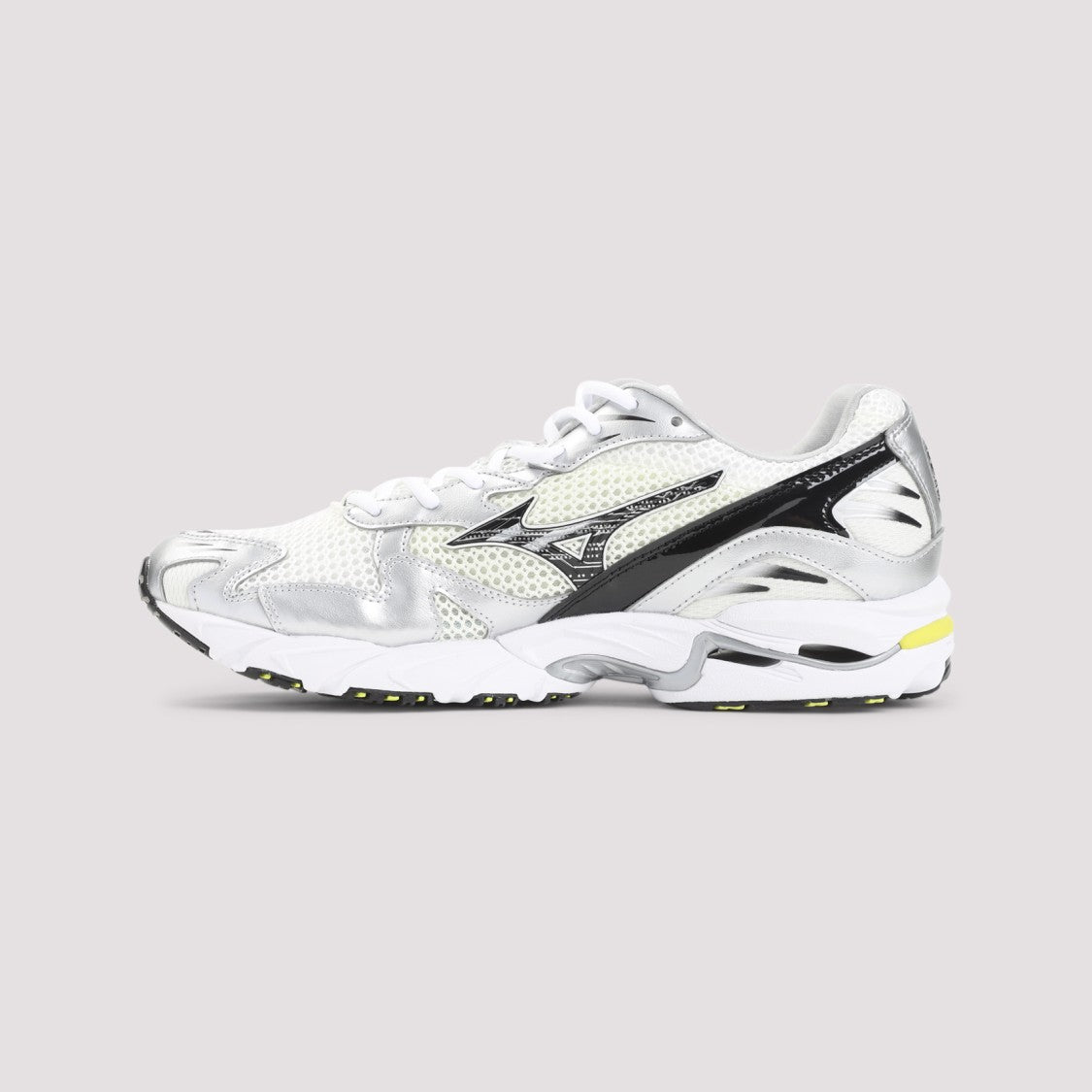 Mizuno Wave Rider 10 Sport Sneakers With Mesh And Leather Accents