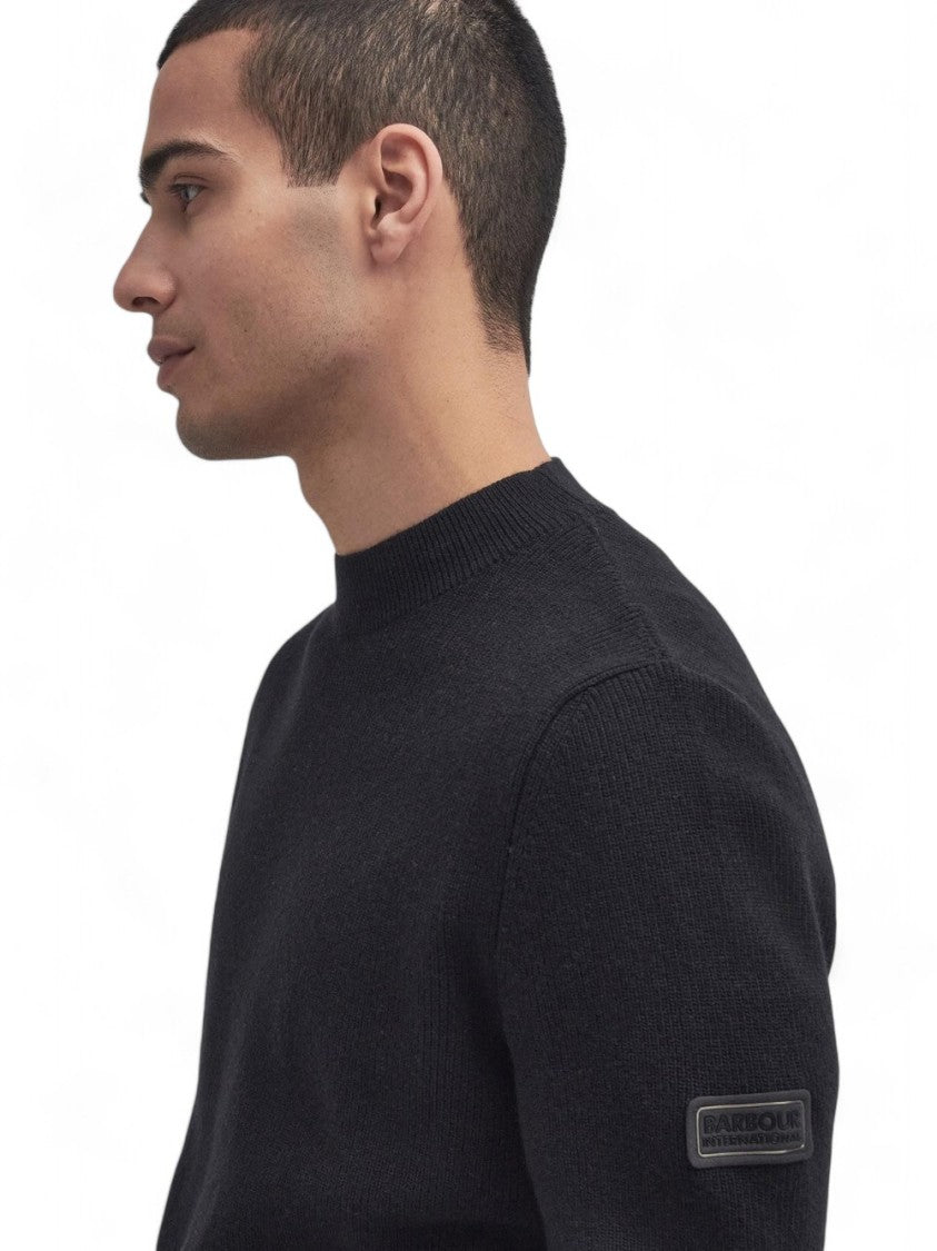 Barbour Crawley Crew Neck Jumper In Soft Wool-Cotton Blend
