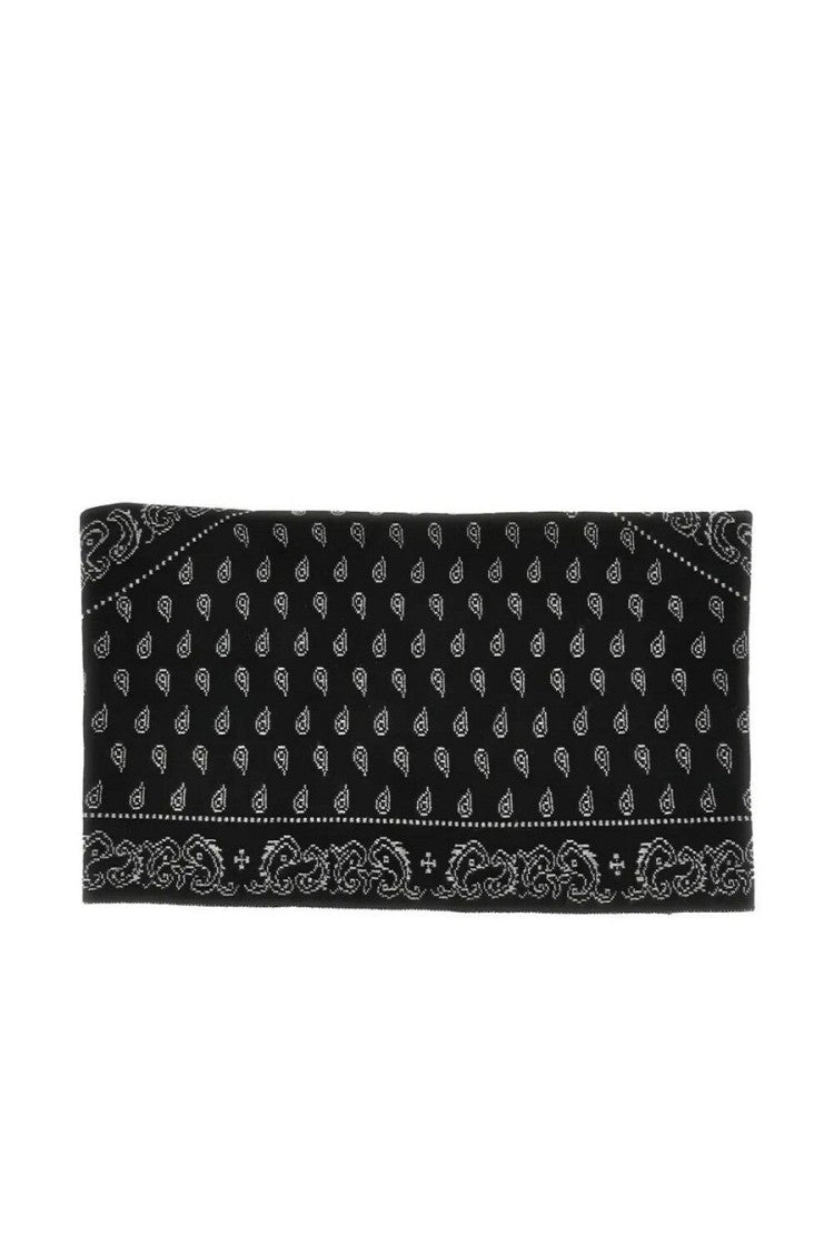 Guest In Residence Black Wild Rag Paisley-Print Cashmere Scarf