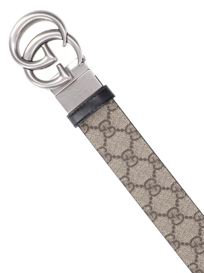 Gucci Reversible "Gg Marmont" Belt – Beige