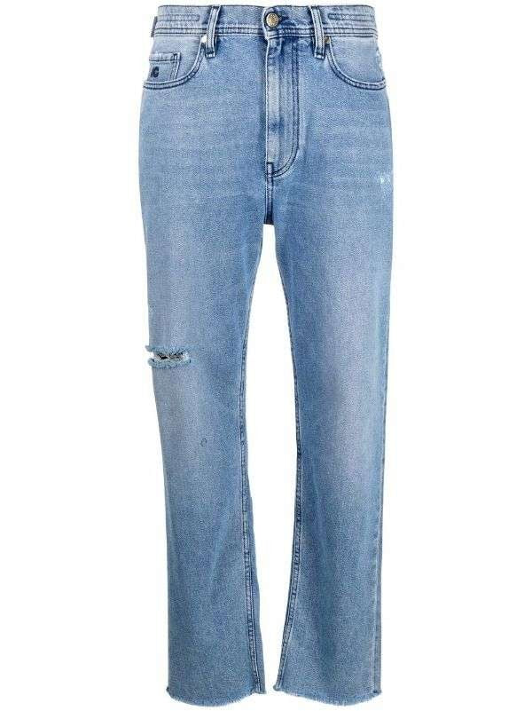 Jacob Cohen High-Rise Boyfriend Fit Denim Jeans