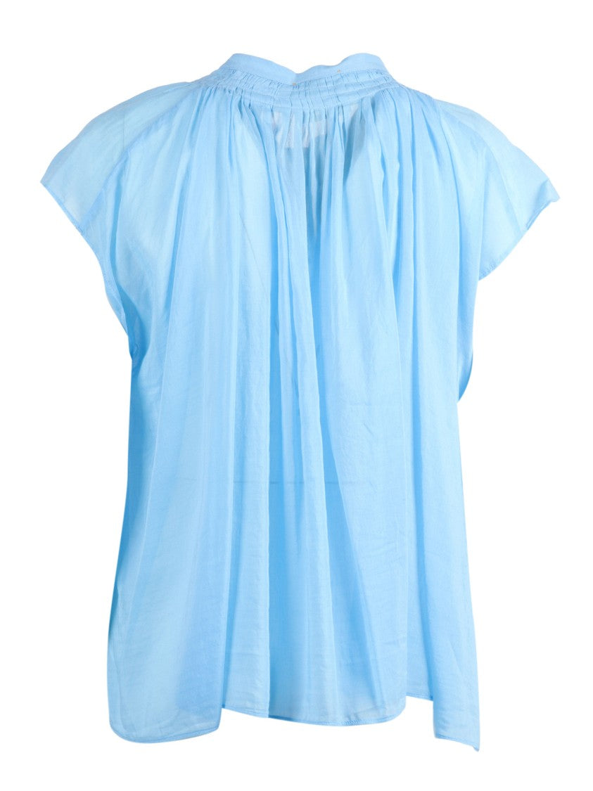 Forte Forte Sleeveless Voile Cotton-Silk Blend Shirt